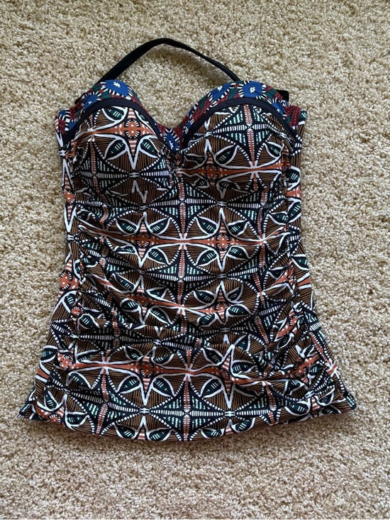 Bleu Rod Beattie Other - Bleu Rod Beattie Tankini Top Size 6 Ruched Tummy Control Multicolor